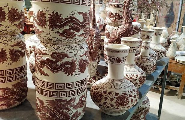 Silk Making & Ceramics Producing Villages Private Tour Full Day