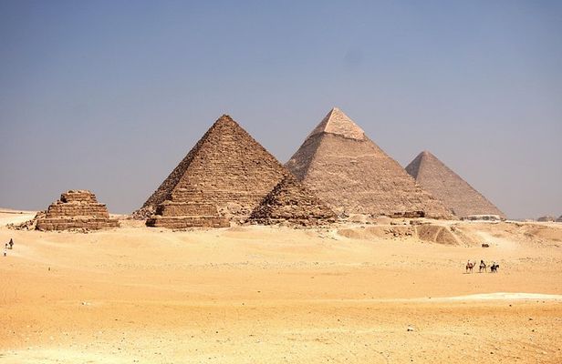 Giza Pyramids, Sphinx, Sakkara Pyramid with Camel ride & Shopping