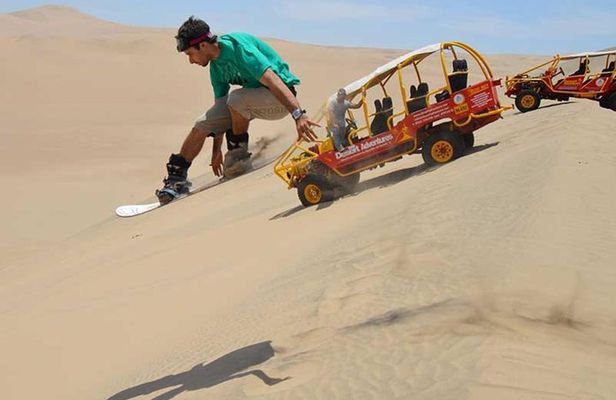 Ballestas and Huacachina Islands with sandboarding practice