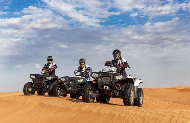 Red Dunes Safari By Quad Bike, Sandboarding, Camel Ride & BBQ Dinner 