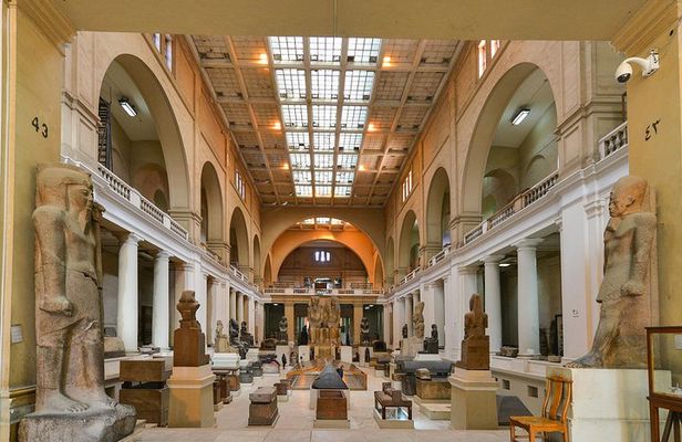 The Old Egyptian Museum in Cairo ( At Tahrir Square ) .