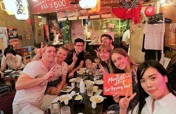 Shibuya Night Bar Hopping Walking Tour in Tokyo