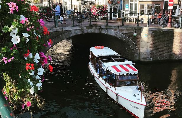 Private canal cruise on small historic boat
