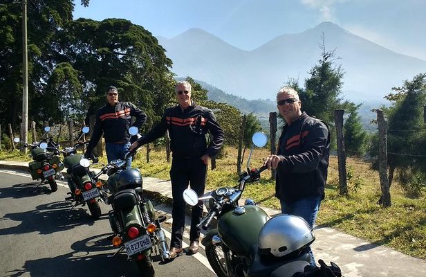 Half-Day Volcano Loop on a Classic Motorcycle