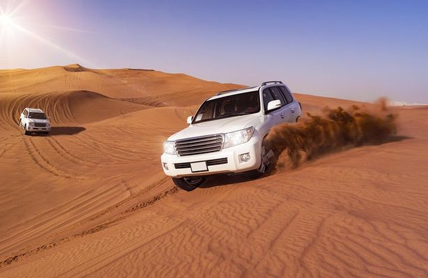 Dubai Morning Red Dunes with Camel Safari & Sandsurf