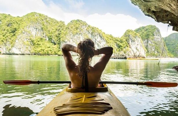 Lan ha bay 2 days tour- Best &Boutique cruise & Swimming, Kayaking & Biking trip