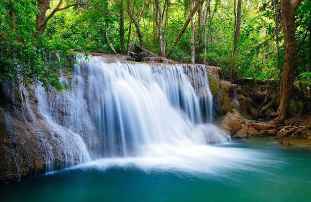 Private 3-Day River Kwai, Floating Market and Erawan Waterfalls Tour