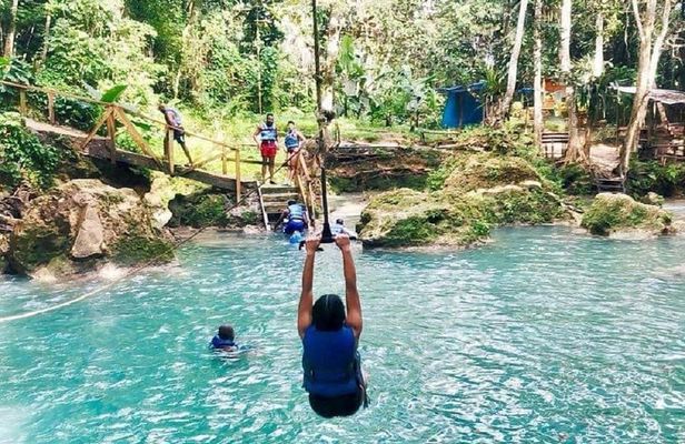 Shared Tour: Irie Blue Hole & Secret Falls Adventure Tour from Ocho Rios