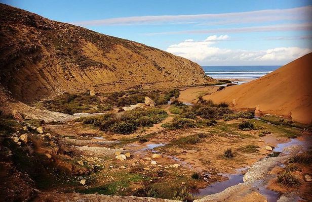 Walk to the cascade and marabout of Sidi Mbark & for a tea to Kaouki.