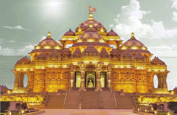 Akshardham Temple Exhibition Light and Water Show with Transfers