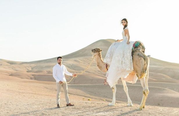 From Marrakech: Agafay Desert Camel Experience