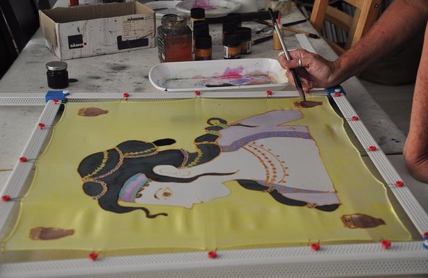 Art workshop-- Create your own greek silk scarf in Athens !