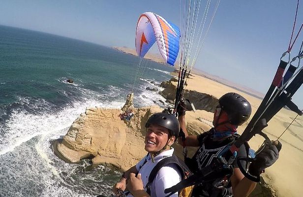 Paragliding Flight at Paracas National Reservation