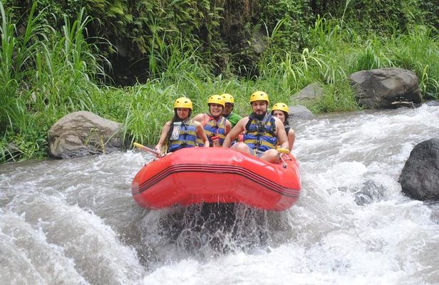 Rafting Telaga Waja River with optional transfer, zipline & lunch