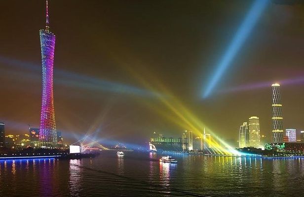 Guangzhou Night Pearl River Cruise VIP Seating with Private Transfer