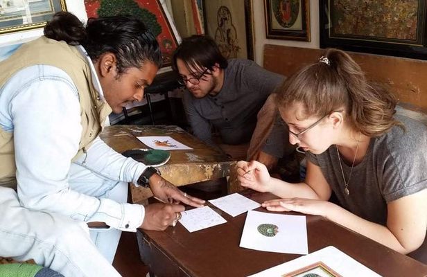 Traditional miniature painting class at Pacific Art