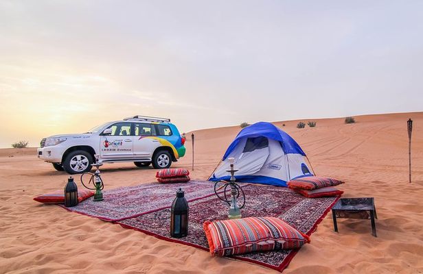 Overnight Dubai Desert Safari in igloo tent with Private 4WD