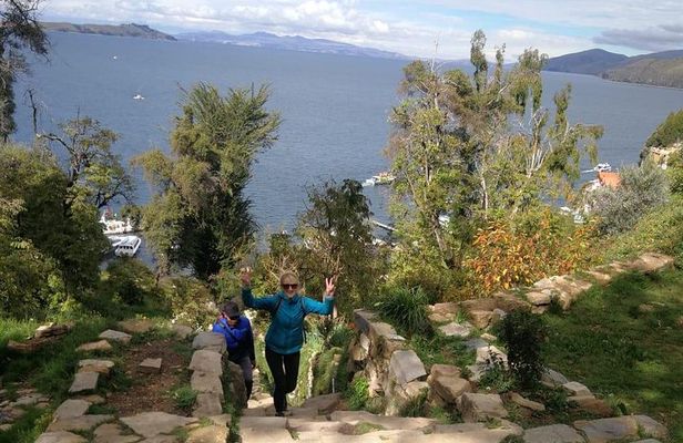 From La Paz:Tiwanacu and Titicaca lake in one day.