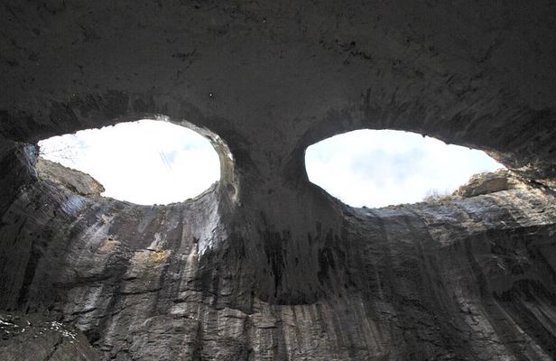 The Eyes of God natural wonder Saeva Dupka cave and Glozhene Monastery day trip from Sofia