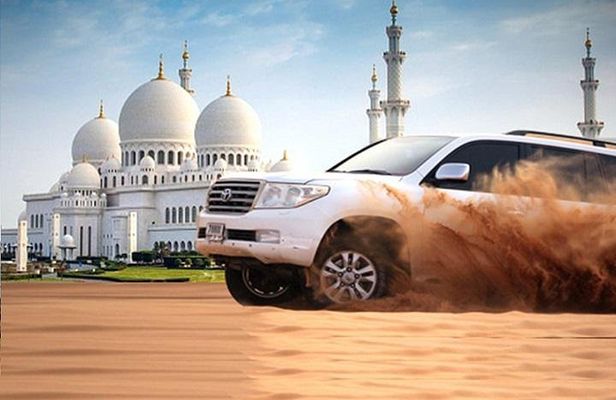 Sheikh Zayed Grand Mosque & Dubai Evening Desert Safari Combo