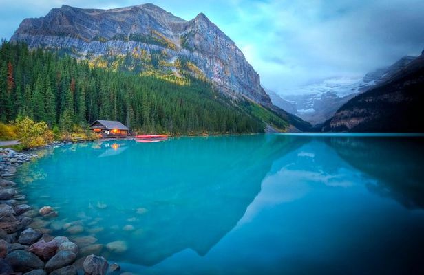 Mountain Lakes and Waterfalls - roundtrip from Banff