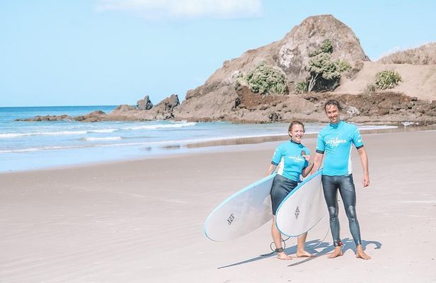 2 Hour Surf Lesson - Te Arai Beach