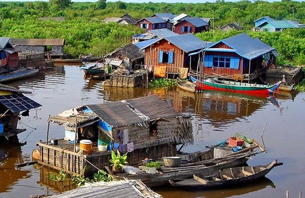 Kompong Phluk Floating village & Mangrove forest cruise