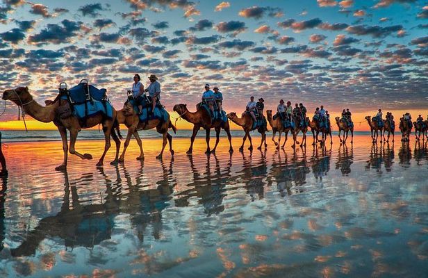 Daily walks at sunset with "barbecue - couscous" dinner