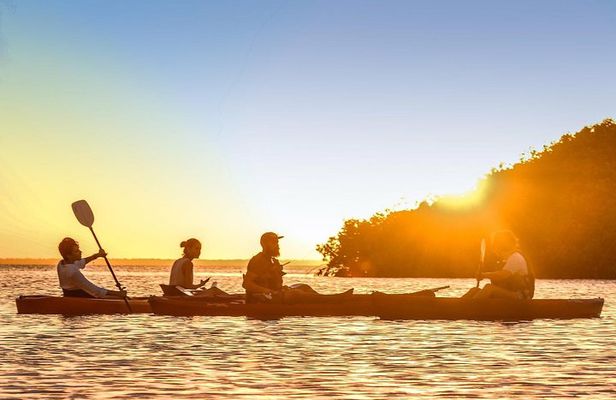 Kayak adventure through Laguna Nichupté in Cancun