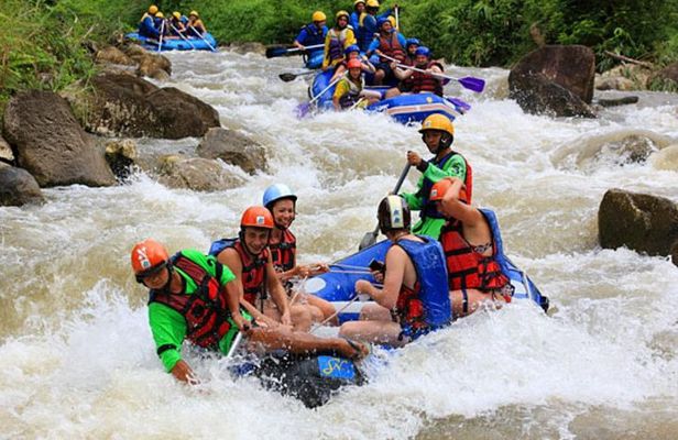 Rafting 5.5 km., Zipline, ATV 30 Min., Suvankhuha Temple.