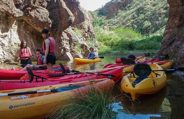 Kayaking on Saguaro Lake