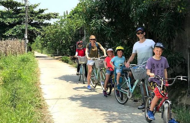 PRIVATE HOI AN Biking Vegetable Village, Basket Boat, Palm Forest