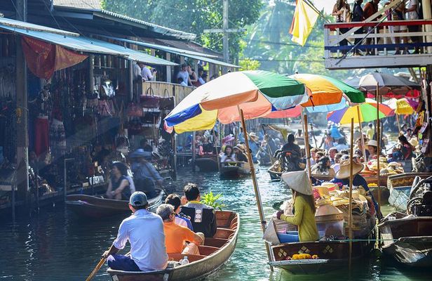 Floating Markets and Bridge on River Kwai Tour from Bangkok