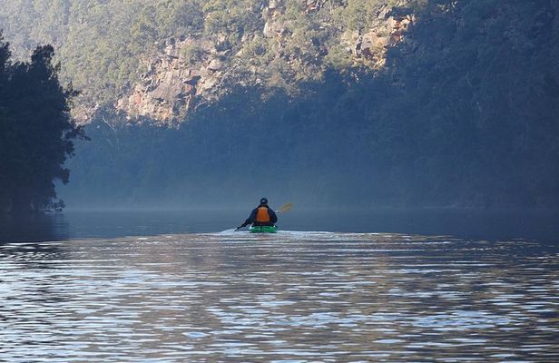 Wilderness kayak adventure with gourmet food