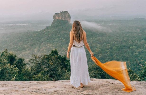 Golden beach Negombo to lion rock sigiriya hiking