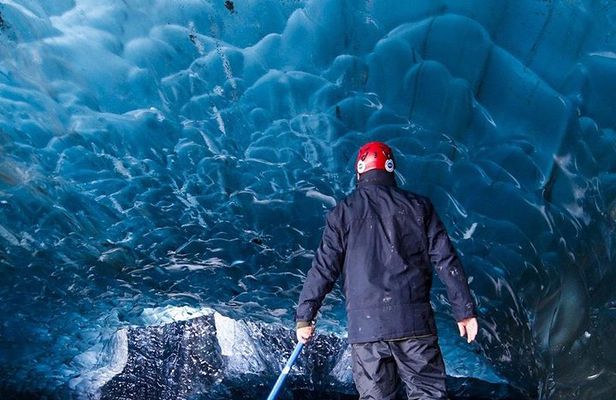 Crystal Blue Ice Cave Adventure