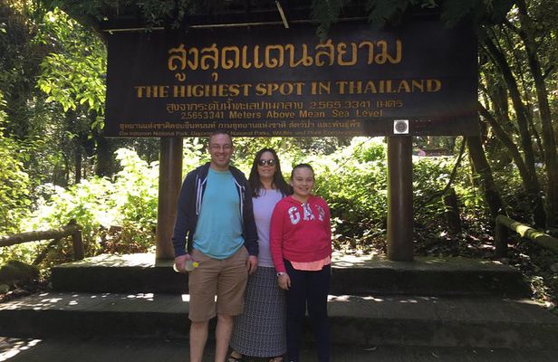 Doi inthanon national park highest mountain in Thailand