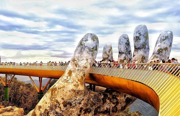Hoi An To Hue By Private Car Visit Marble Mountains, Golden Bridge, Hai Van Pass