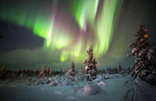 Northern Lights Hunting with Snowmobiles
