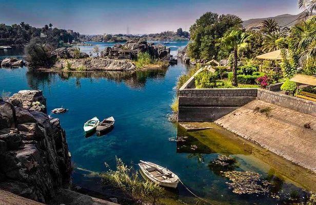 Aswan Botanical garden with Felucca ride