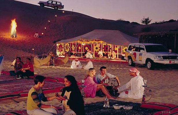 Full Day Desert Safari with Buffet Dinner,Sand Boarding & Camel Ride