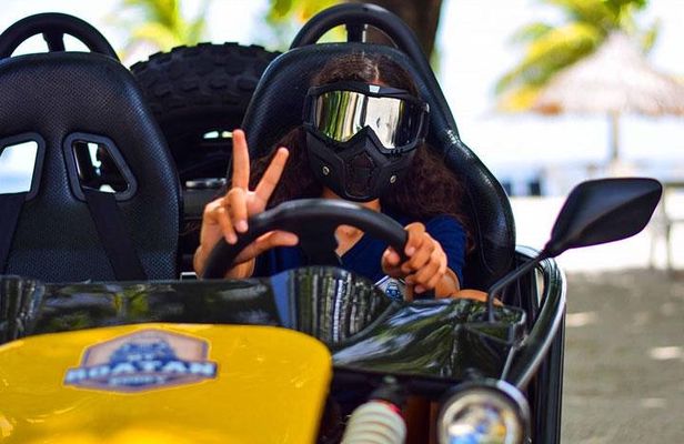 Roatan All-Inclusive Buggy Adventure, Zipline, Beach Pass plus Monkey-Sloth Park