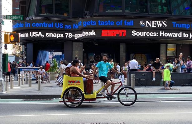 Central Park, Rockefeller & Times Square Pedicab Tour