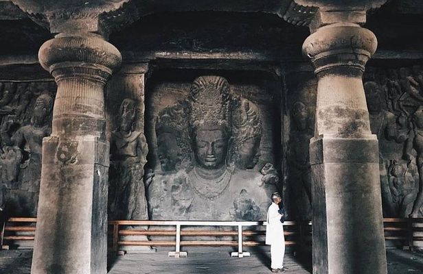 Private Elephanta Tour with Mumbai Sightseeing Including AC vehicle