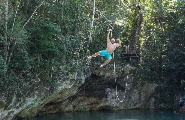 Private Tour with 3 Cenotes + 5 Zip-lines + Mayan Lunch