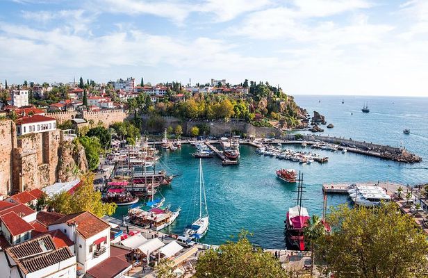 Antalya: City Tour with Boat Trip, Old Town & Waterfalls
