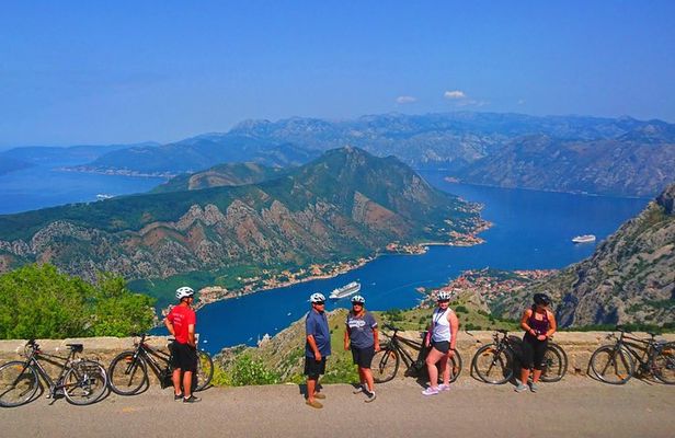 Bike tour - Downhill from Njegos Mausoleum to Kotor bay