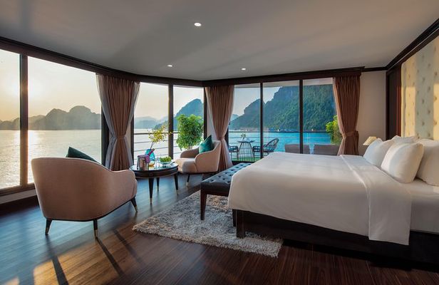 FULL package - 3D2N on 5* Luxury Cruise explore Lan Ha Bay and Halong Bay