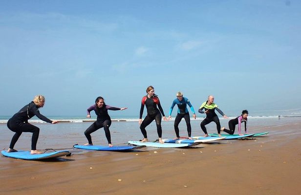 Agadir Surfing Lessons adventure with Pickup