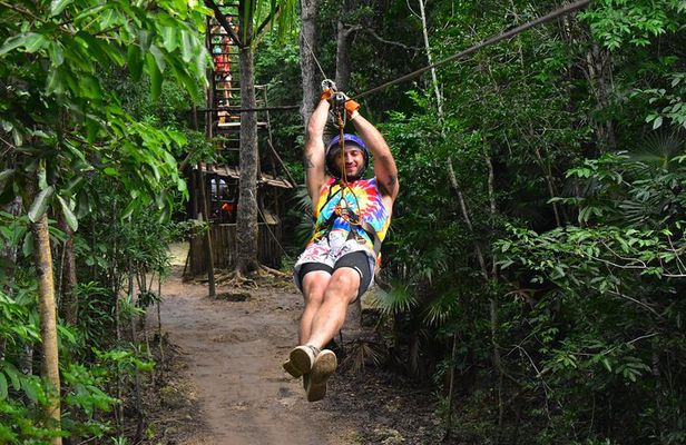 Single ATV, Horseback Riding, Ziplines and Cenote Swim